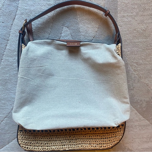 Mango Large Valeta Crocheted Raffia Bag - Picture 9 of 13